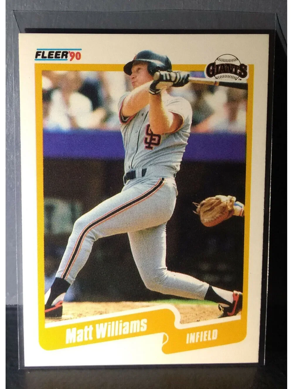 1990 Matt Williams Fleer Baseball Card #75
